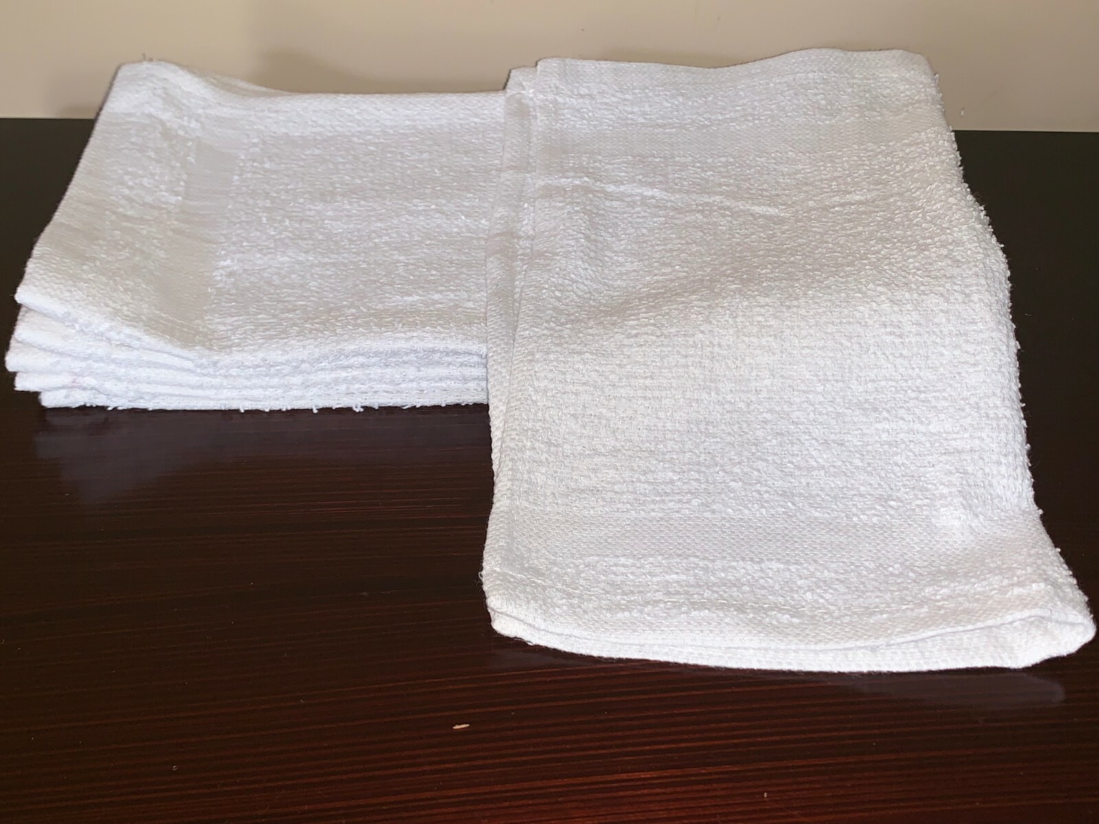 60 pack new white 12x12 100% cotton hotel gym cleaning washcloths wash cloths
