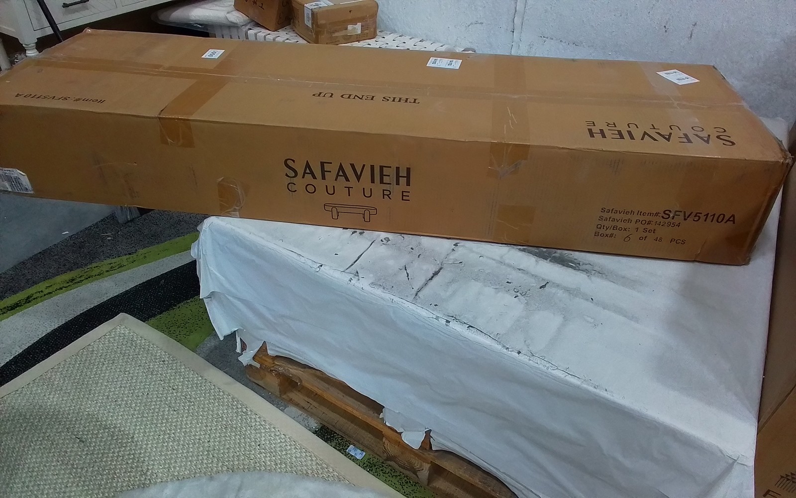 Safavieh LAURENCE CORDUROY BENCH, Reduced Price 2172783146 SFV5110A