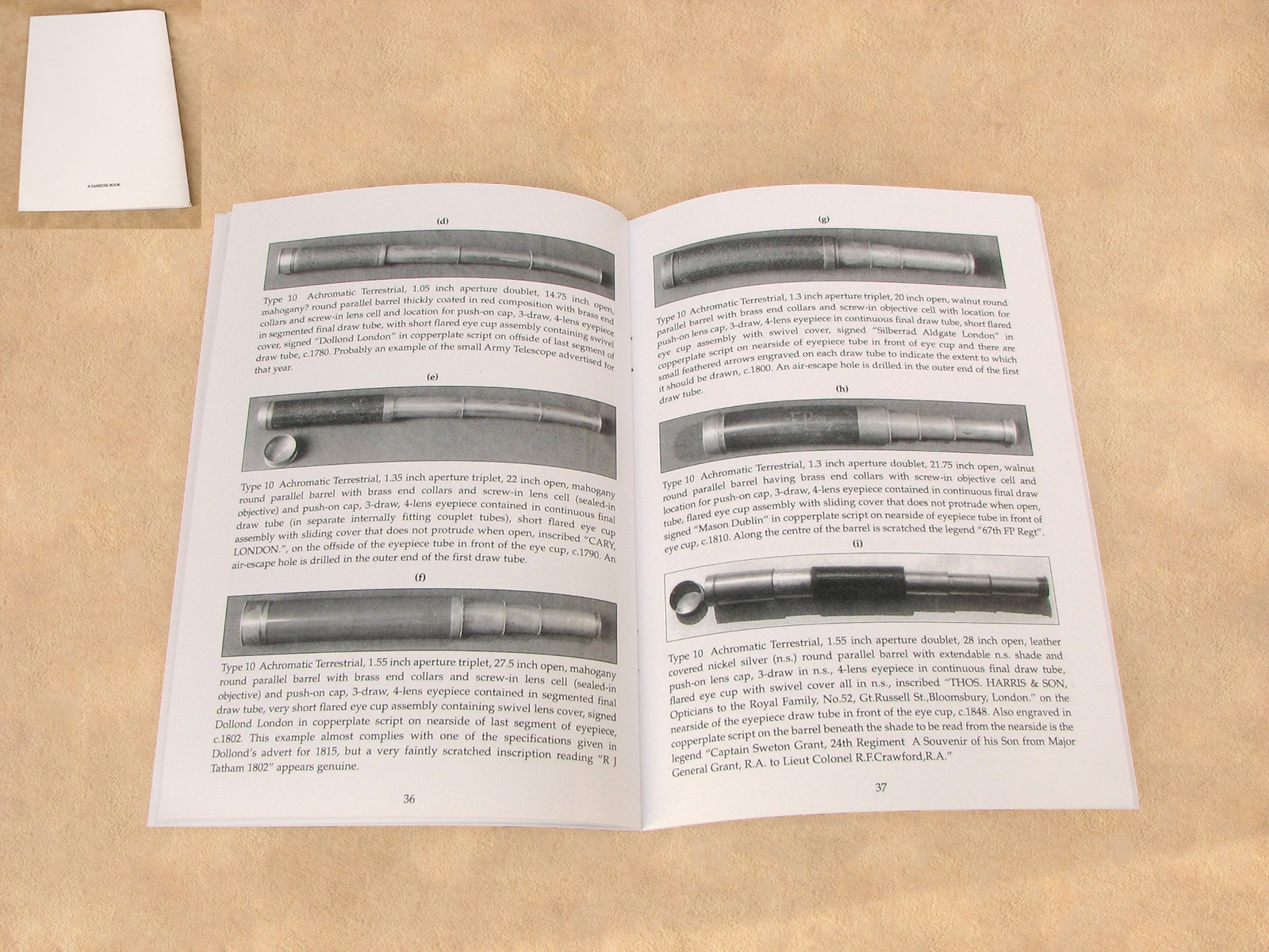 Old Telescopes reference book by Reginald J. Cheetham, a rare study