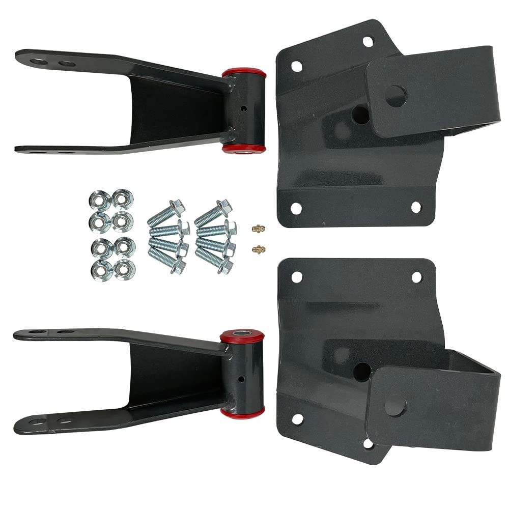 4" Drop Kit Rear Shackles Hangers Replacement For 1999-2006 Chevy Silverado G.