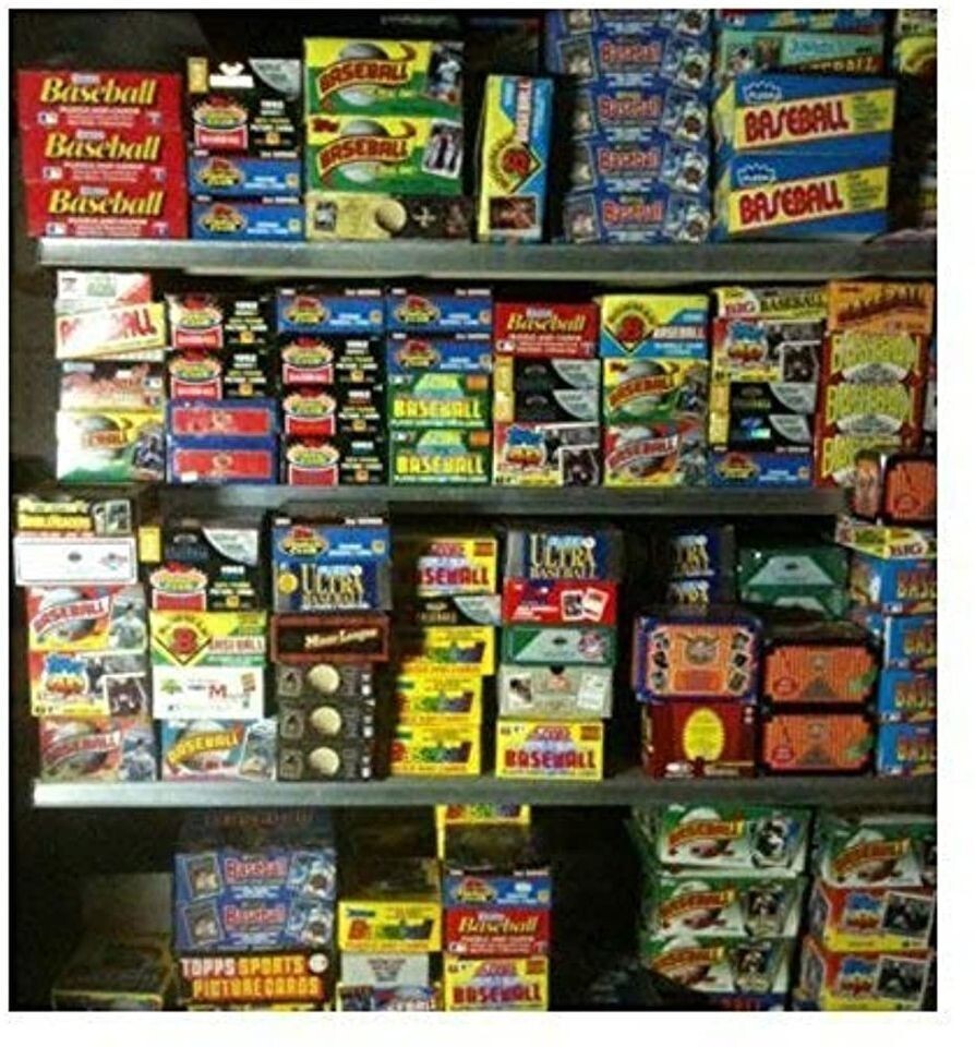 GIGANTIC ESTATE FIND OF VINTAGE SPORTSCARDS WITH OLD UNOPENED PACKS LIQUIDATION