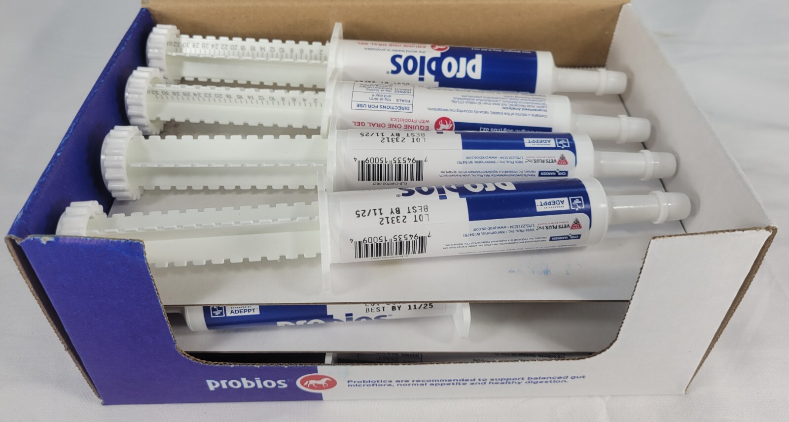 Probios Equine One Oral Gel Probiotic Digestive Horse Supplement 1.05 oz 30-g