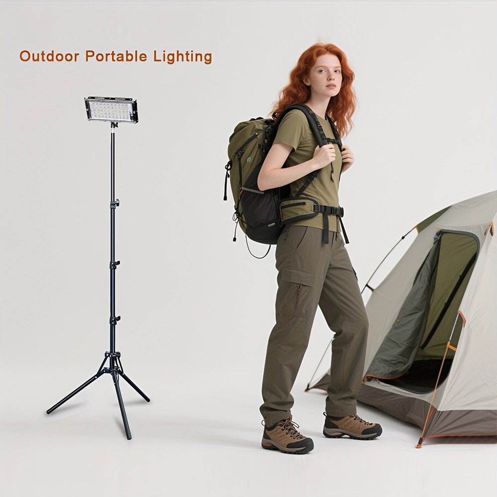 2pcs Adjustable 22000 Lumen LED Work Lights with Foldable Tripod Stand 6500K