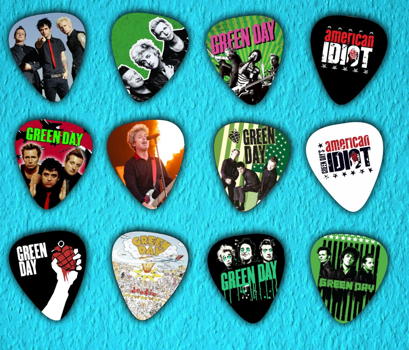 GREEN DAY *NEW*  - Guitar Picks - Set of 12