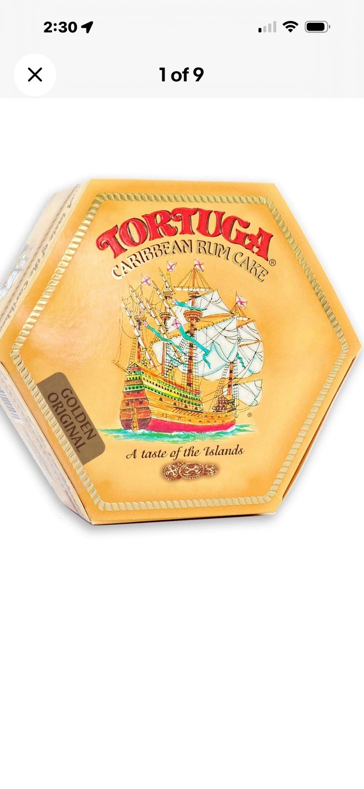 TORTUGA Caribbean Original Rum Cake with Walnuts - 16 oz Rum Cake BB: 11/25/26