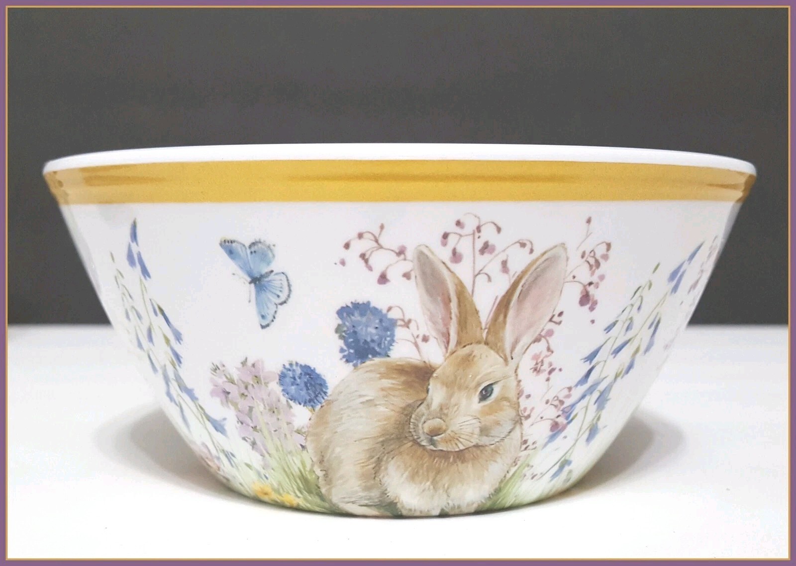 Williams Sonoma Kids 3 PC Floral Meadow Bunny Dinner Set NIB Rabbit Easter