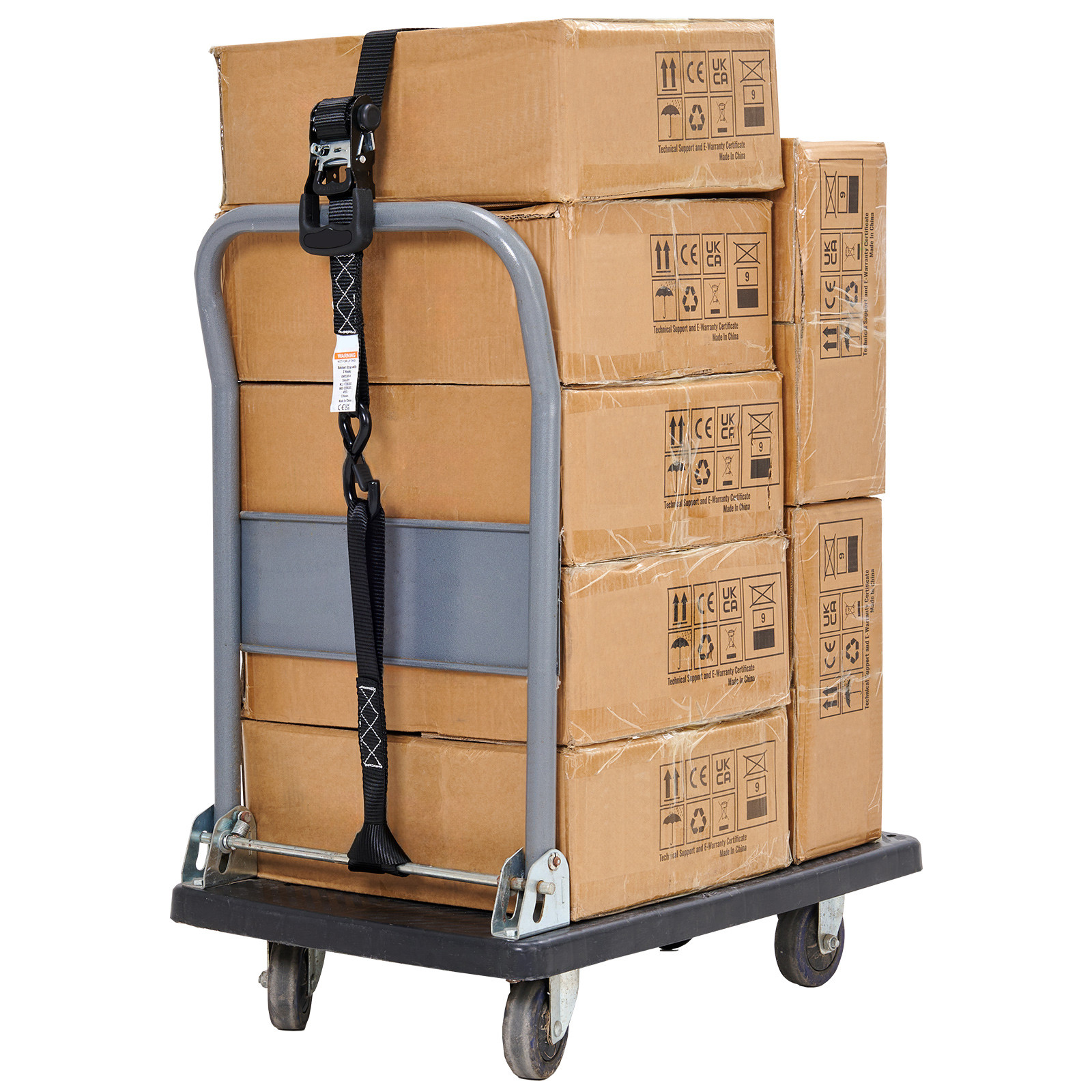 4 Pack Ratchet Tie Down Straps 5208 lbs 1.6" x 8' Heavy Duty for Cargo