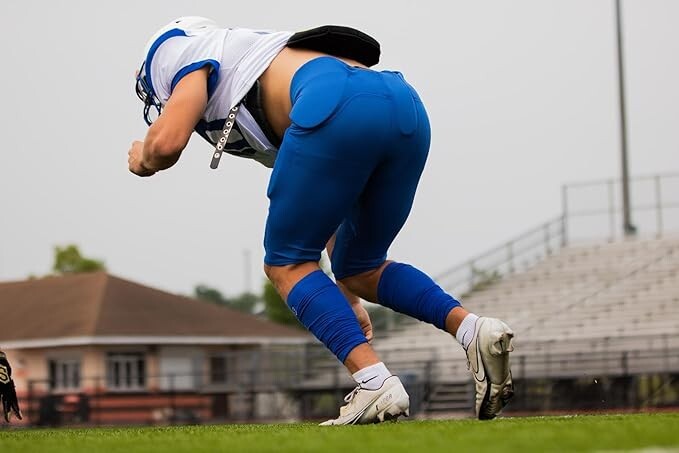 Sports Unlimited Double Knit Adult Integrated Football Pants, New Large Navy