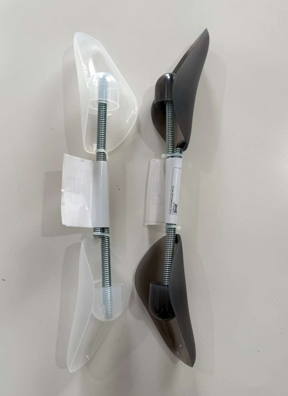 2 pairs IKEA Omsorg Shoe Form Clear/ Light Gray New 600.375.38