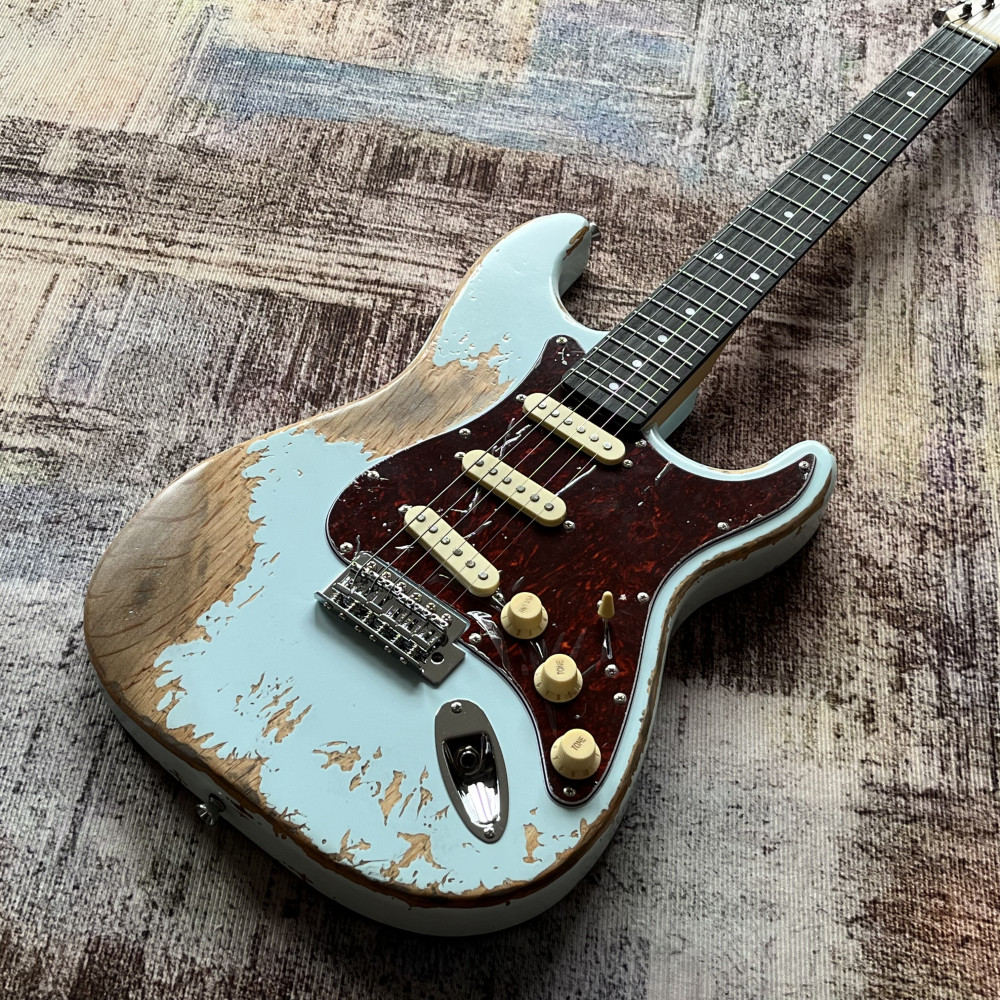 Custom Shop Blue Handed relics aged Electric Guitar USA in stock free shipping