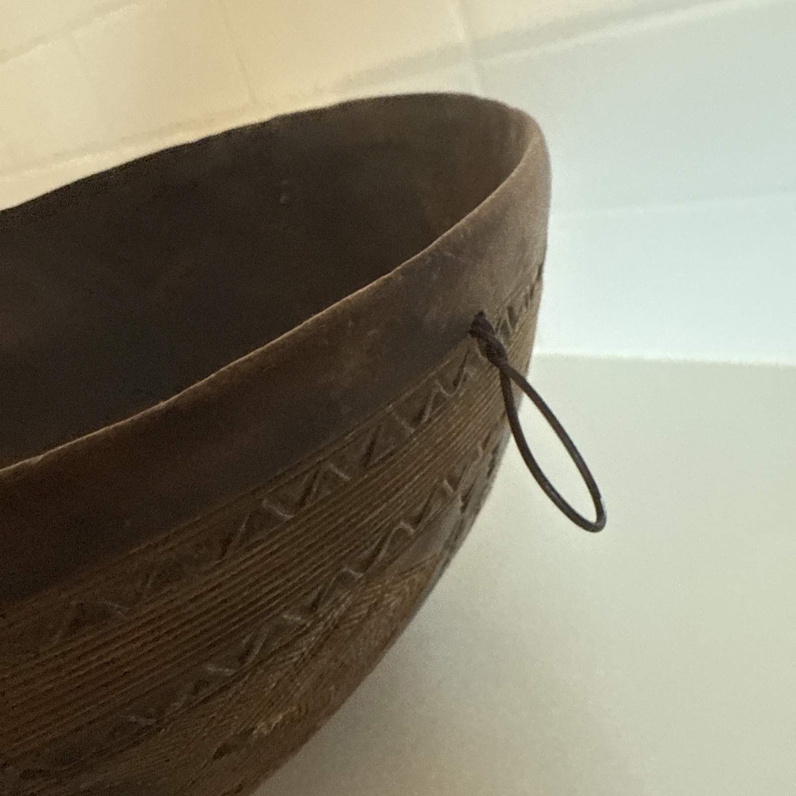Incised Wood Bowl African