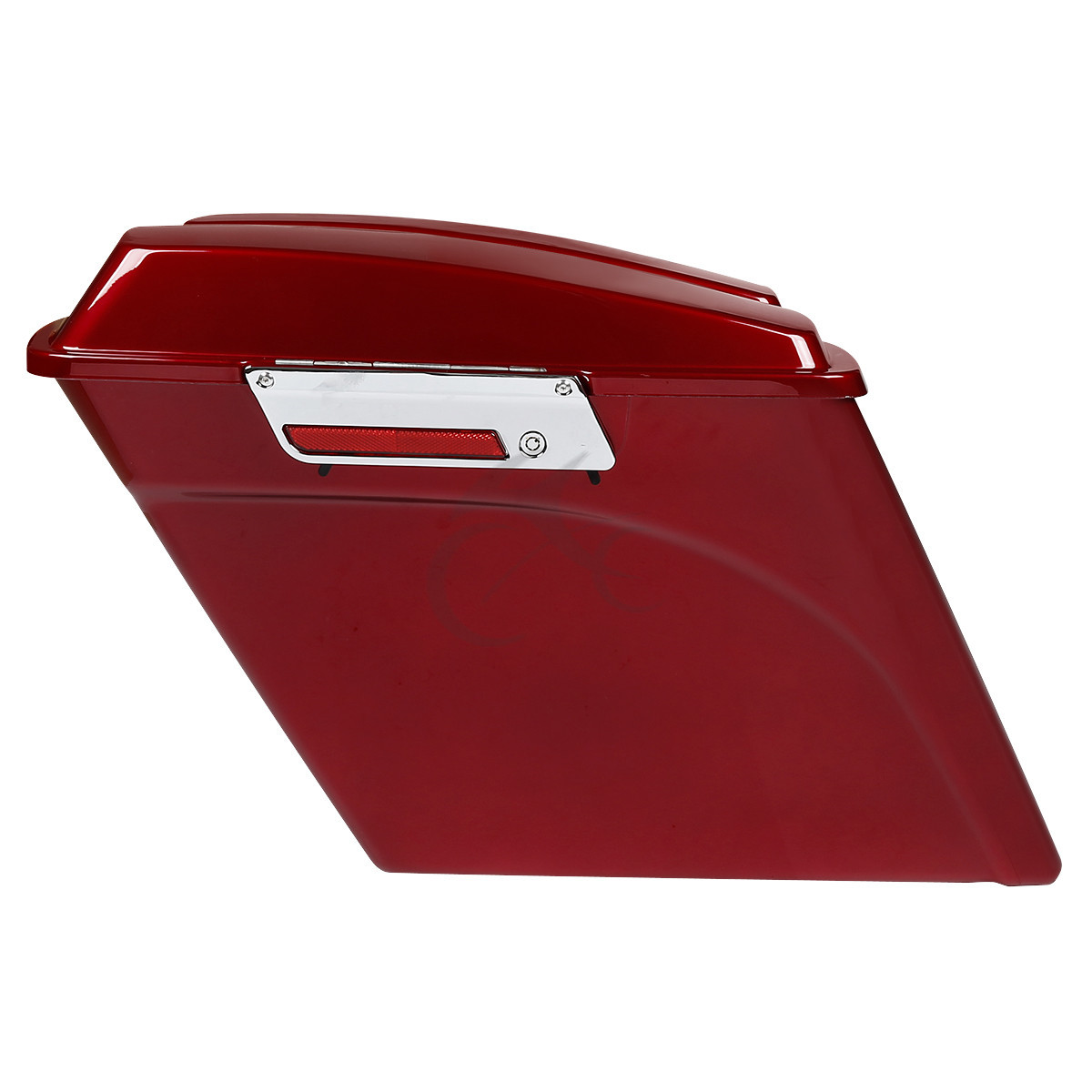 5" Stretched Saddlebags Fit For Harley Electra Glide 93-13 Velocity Red Sunglo