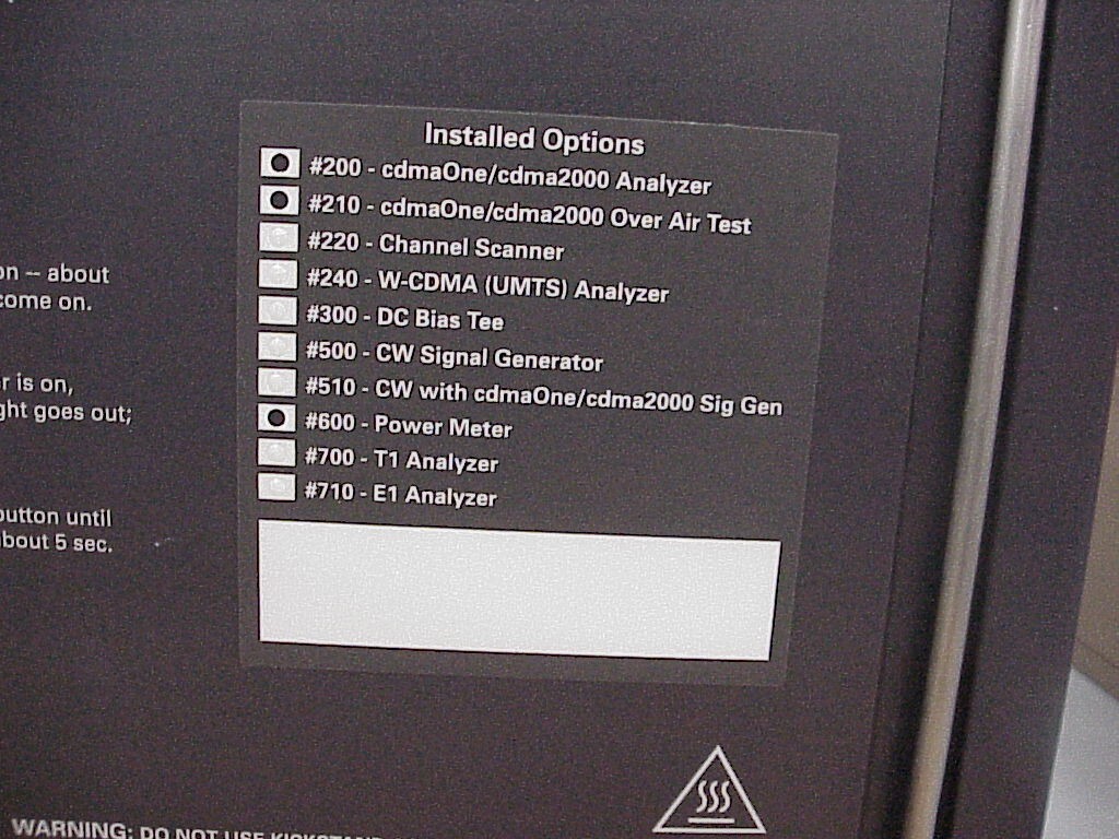 Agilent E7495B Base Station Test Set 10 MHz-2.7 GHz | WITH 3 OPTIONS | TESTED