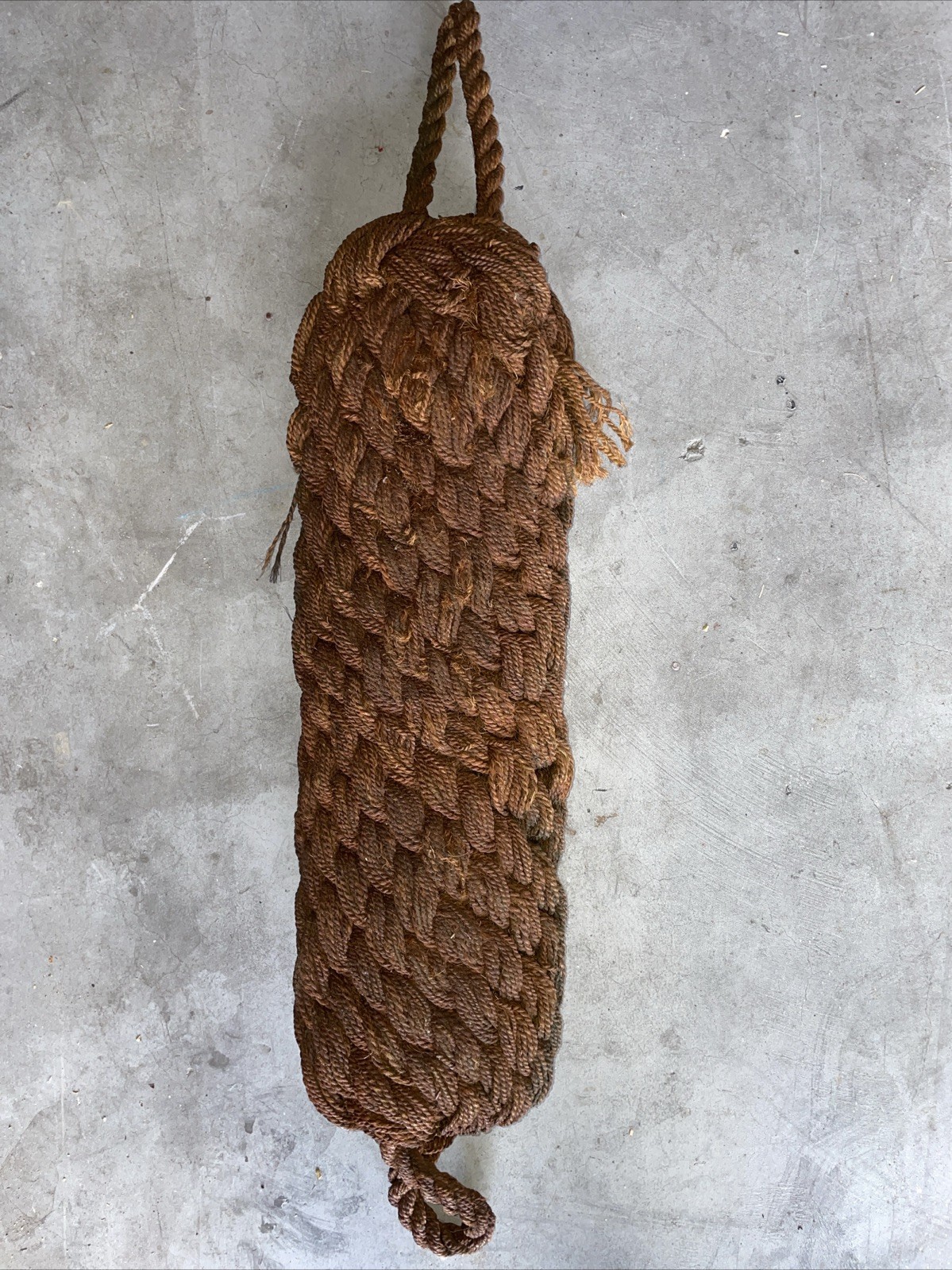 Vintage Braided Rope Boat Fender Bumper