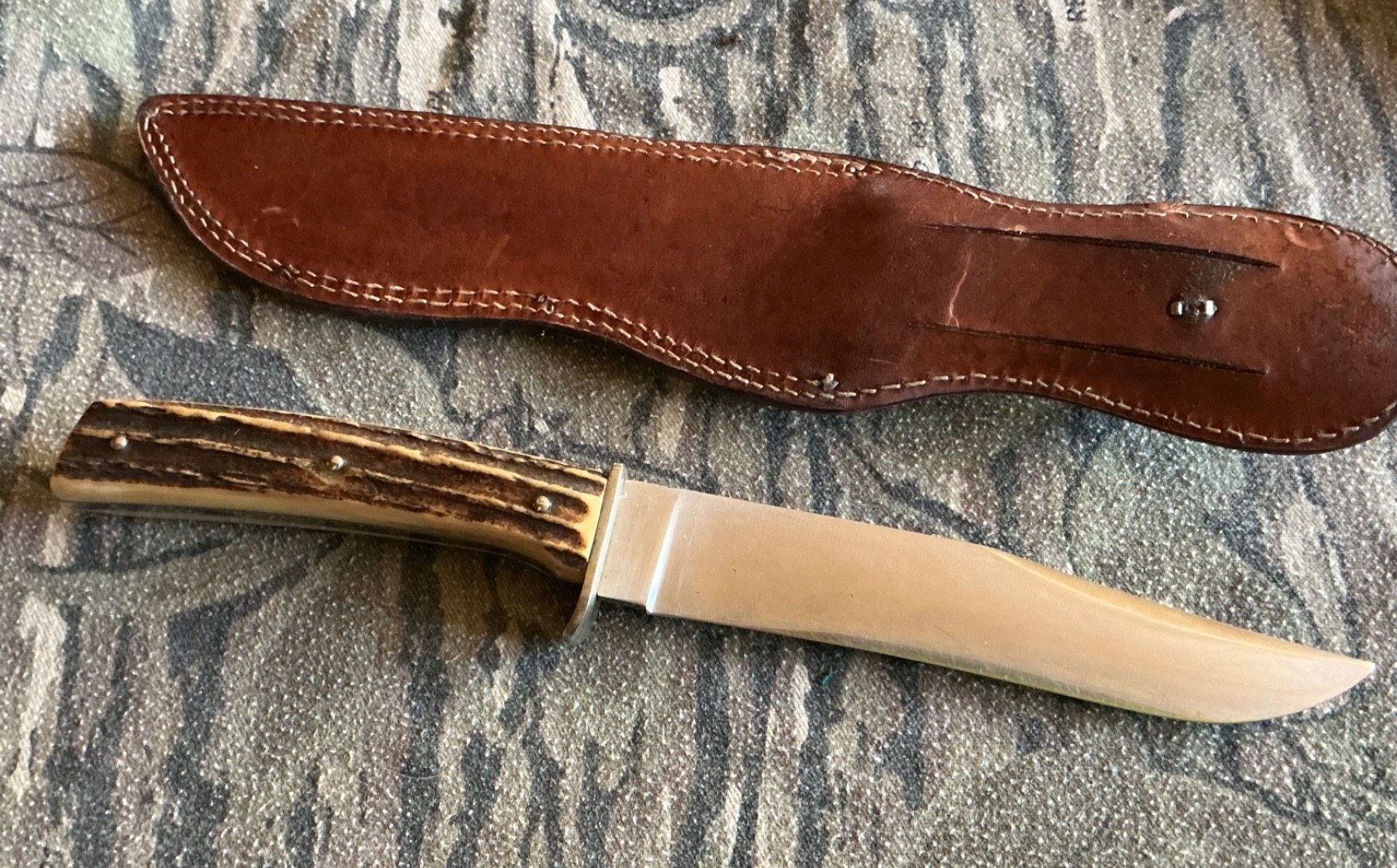 JA Henckels 602 Friordur Solingen Germany Stag Handle Knife w/ sheath