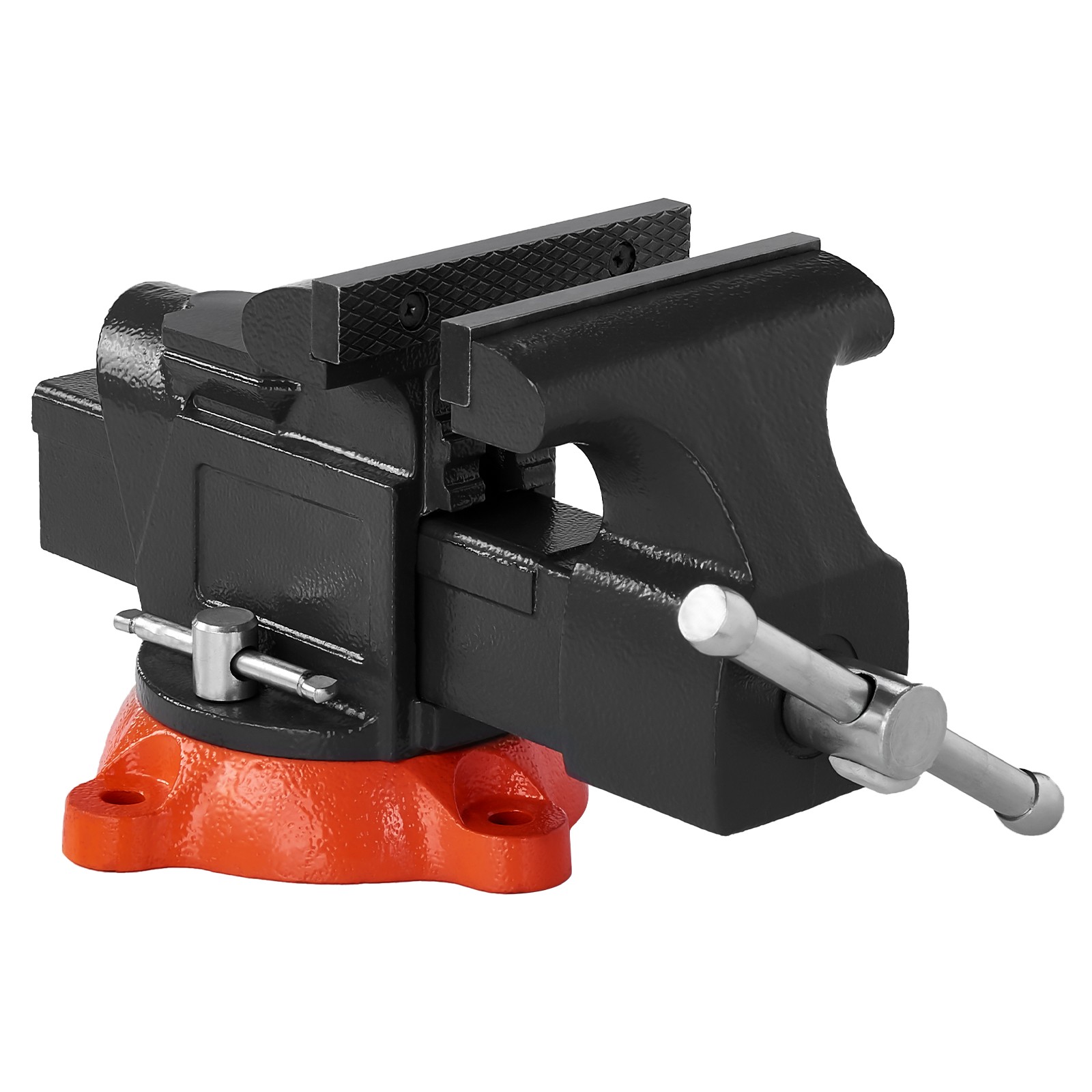 VEVOR 5" Bench Vise Multipurpose Heavy Duty Ductile Iron Swivel Locking Base