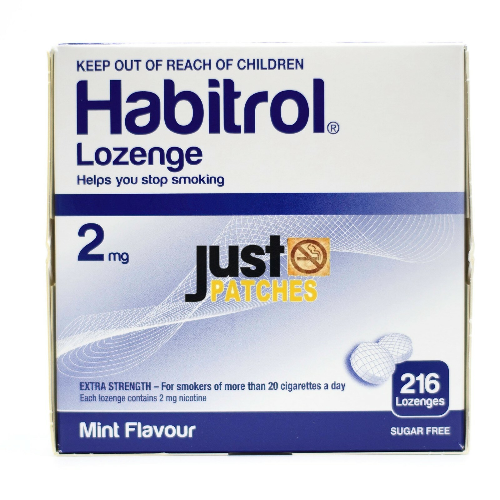 Habitrol Nicotine Lozenge 2mg MINT (216 pieces, 1 box) NEW 05/2024