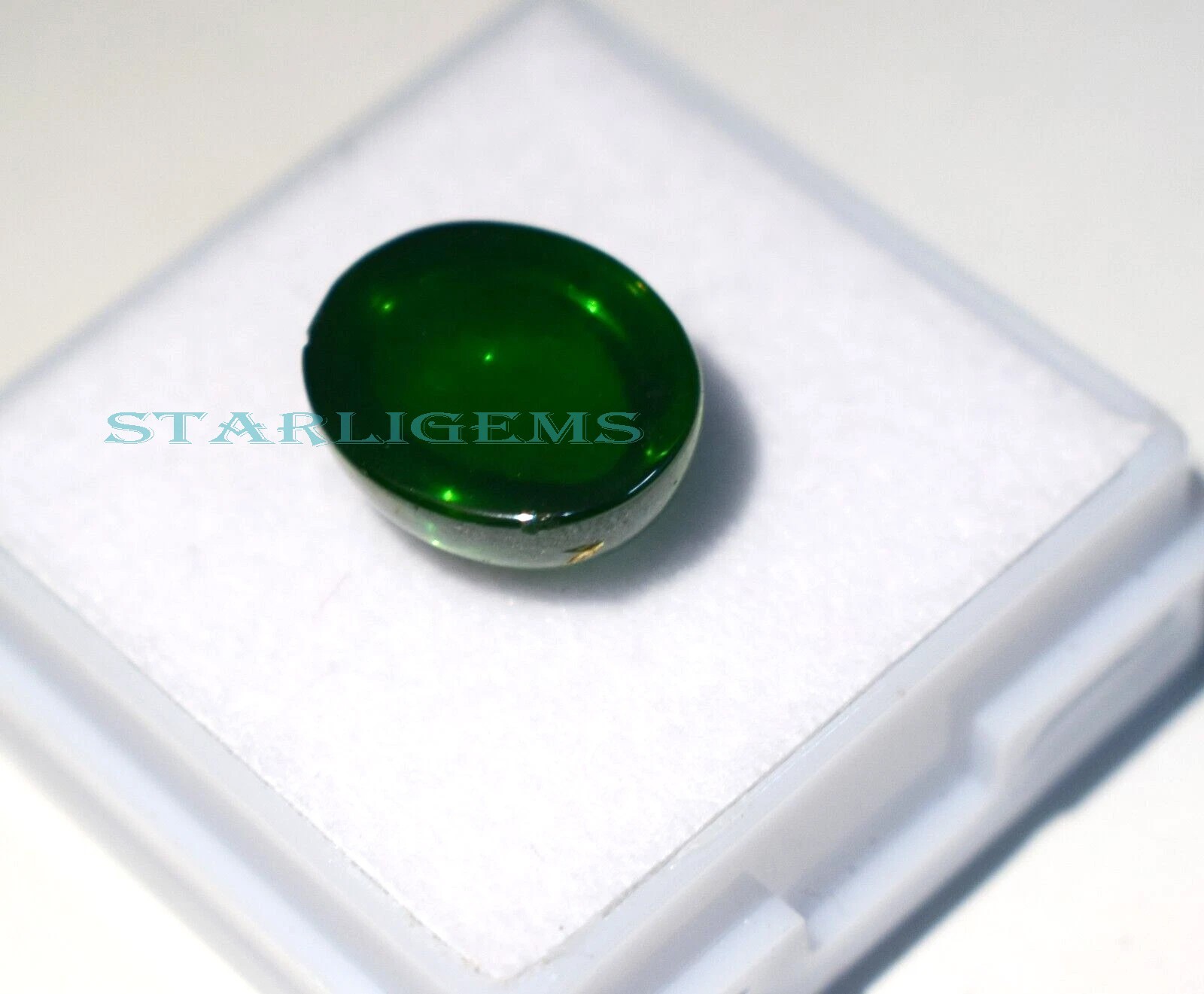 Certified New Natural Green Star Sapphire 10 CT Cabochon Cut Loose Gemstone