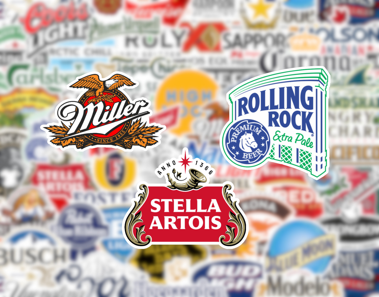 25/50 Beer Logo Sticker Pack - Matte Vinyl - Cider Seltzer Brewery Craft Alcohol