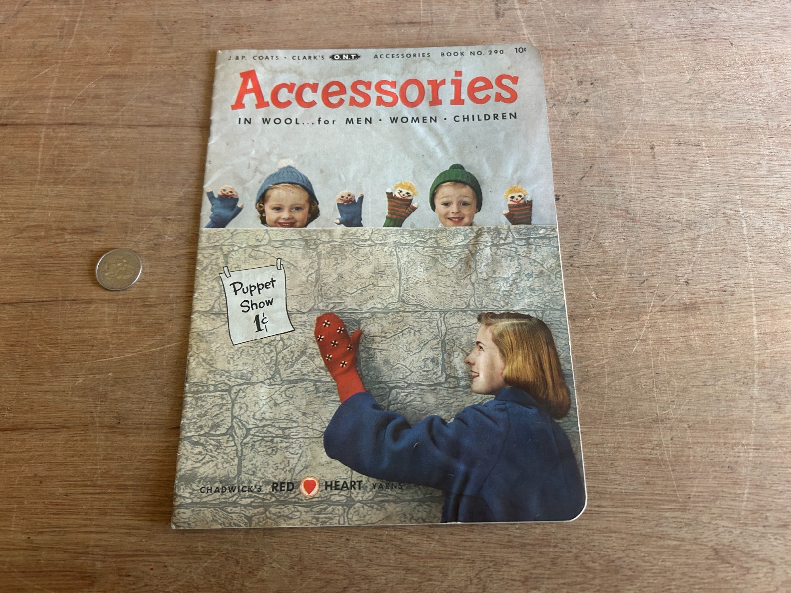 Chadwick's Red Heart Yarns Catalog Accessories Booklet 1952 No. 290 Vintage