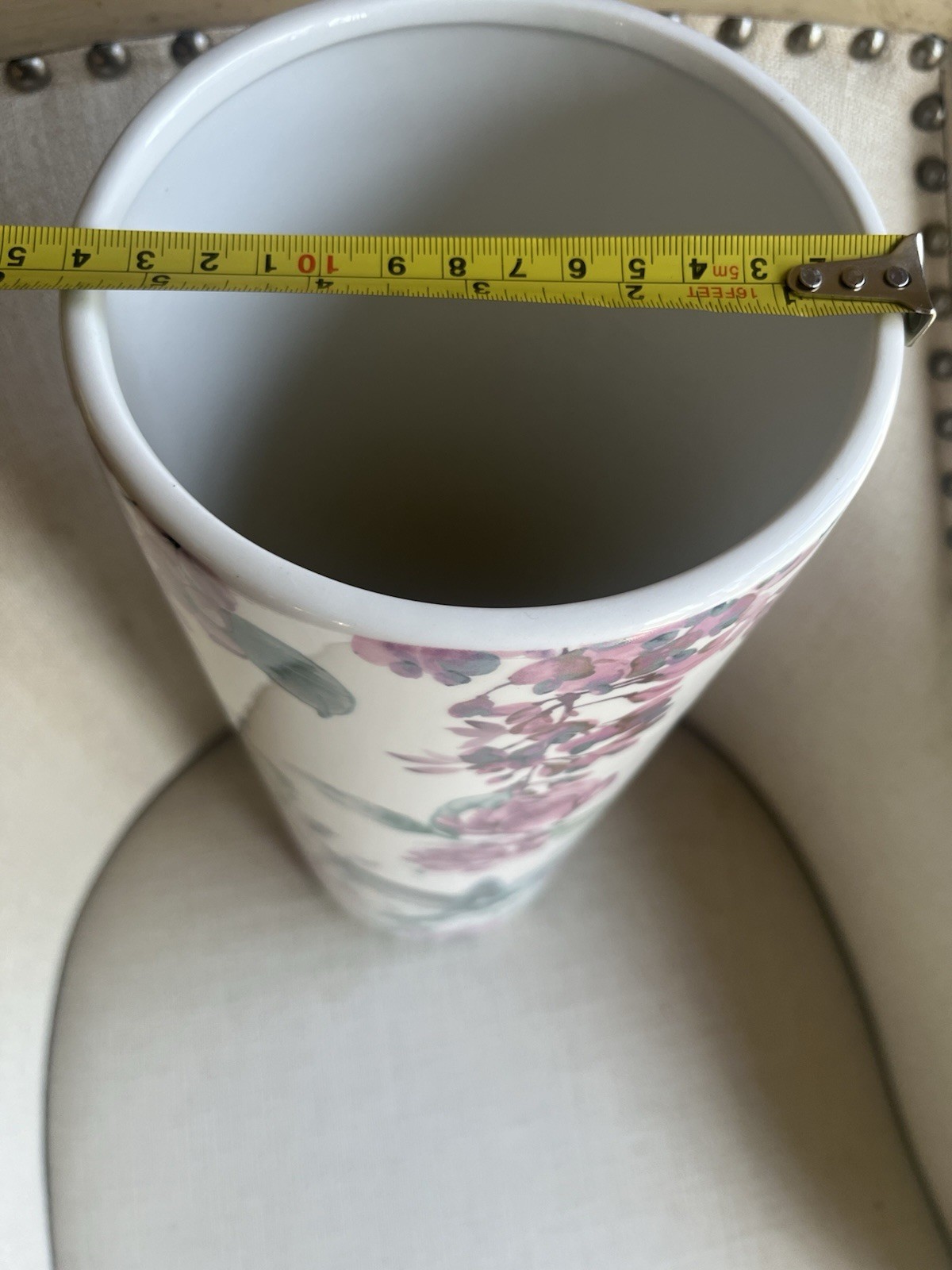 Beautiful Colorful Flower Bird Umbrella Stand Holder Floral /Vase NICE