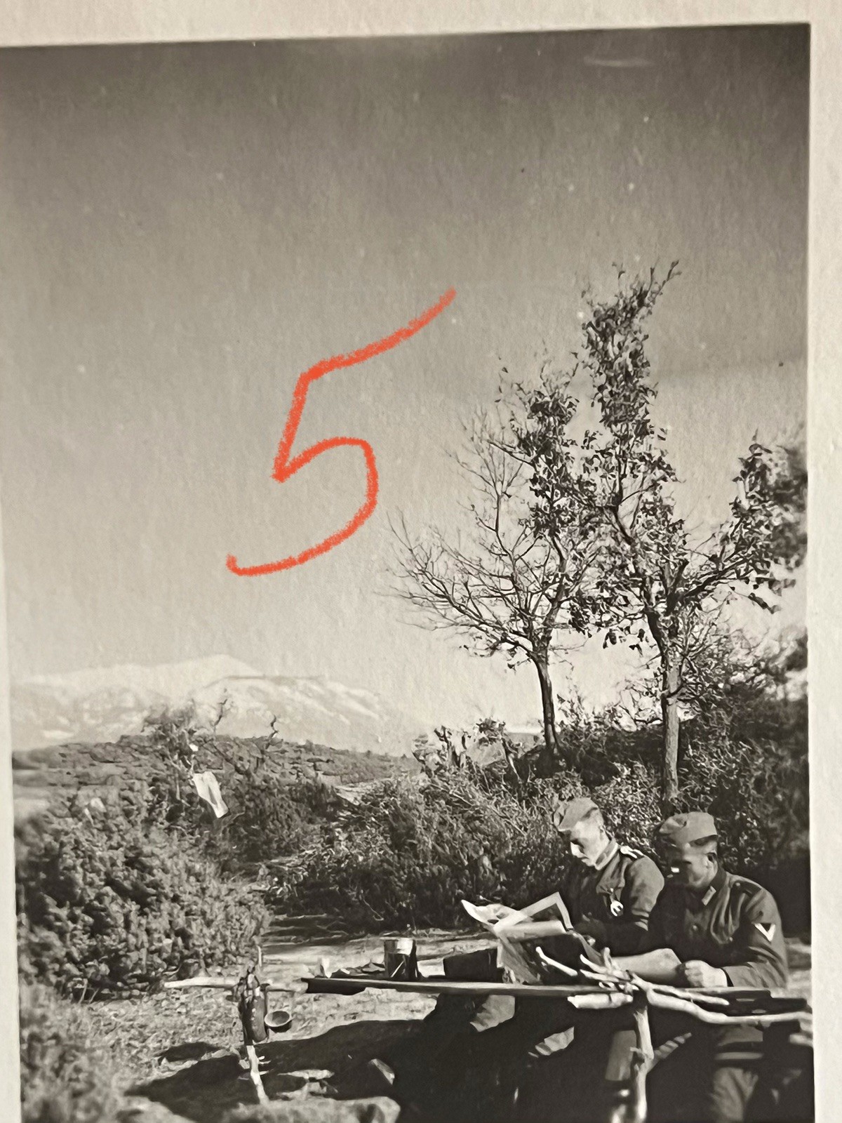 German 1941 7 X Höhe 520 Soldaten Greece Griechenland photo album Balkan