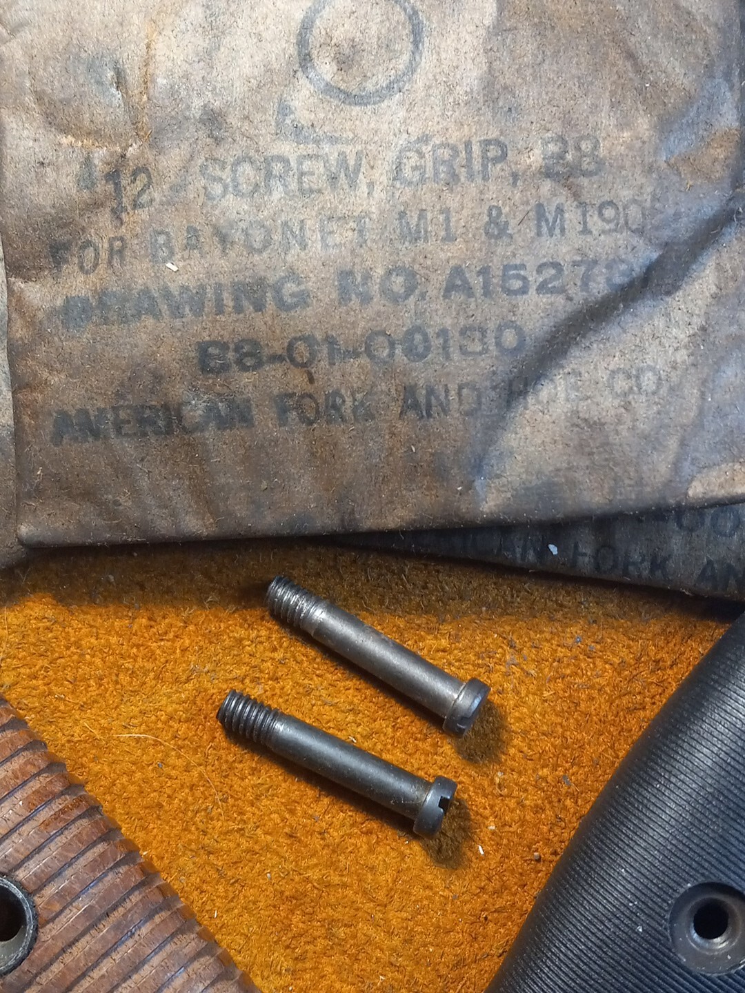 M1905 Bayonet Screw USGI NOS WWI WWII M1 Garand 1903 1903A3 Springfield