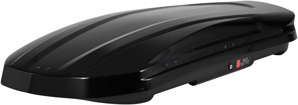 XXL 17 Cu. Ft Car Top Cargo Carrier Vehicle Roof Mount Luggage Storage Box W/Key