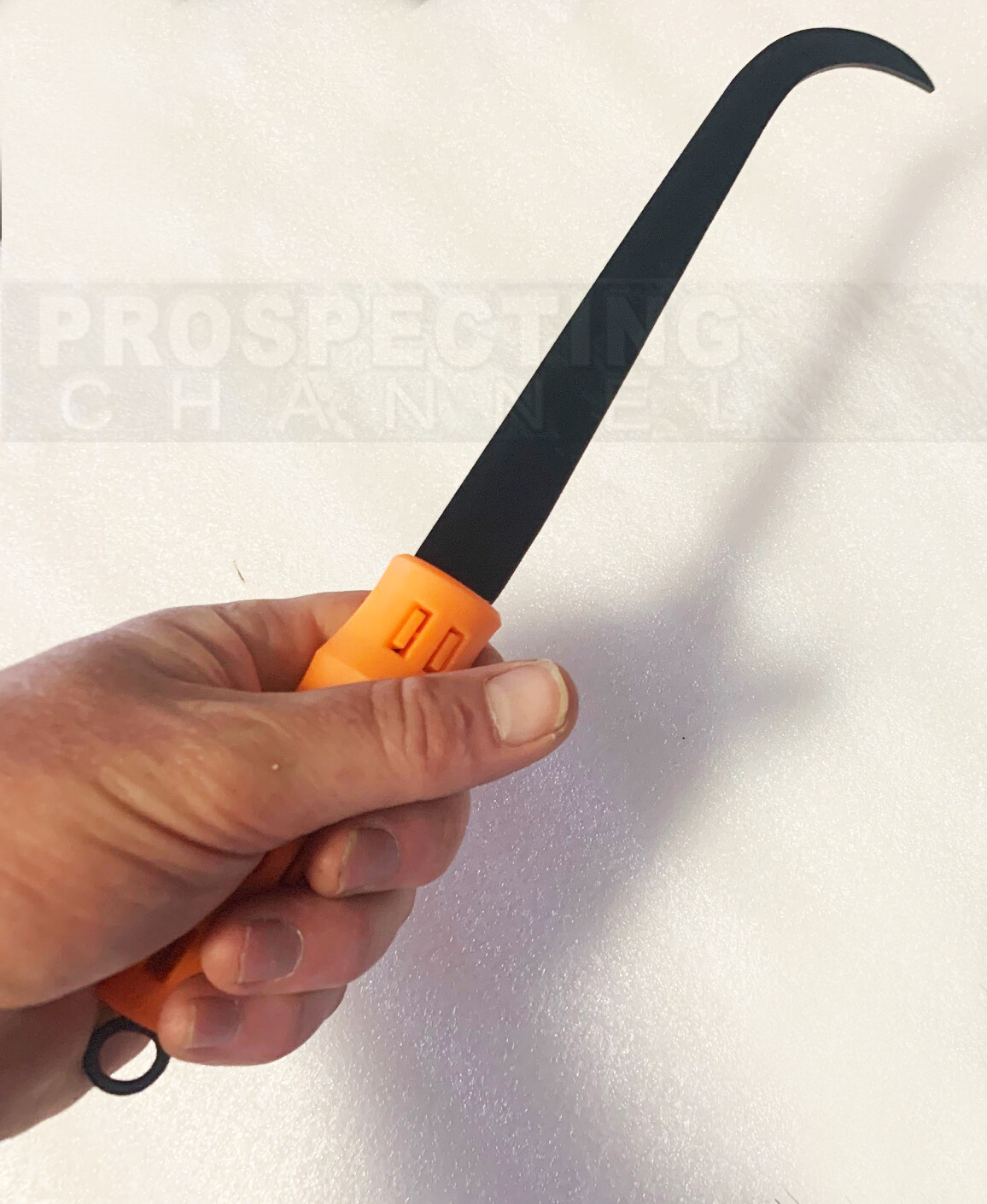 SNAPPY GRIP HANDLE Hooked Crevice GOLD Digging Crevicing Sniping Tool 11" ORANGE