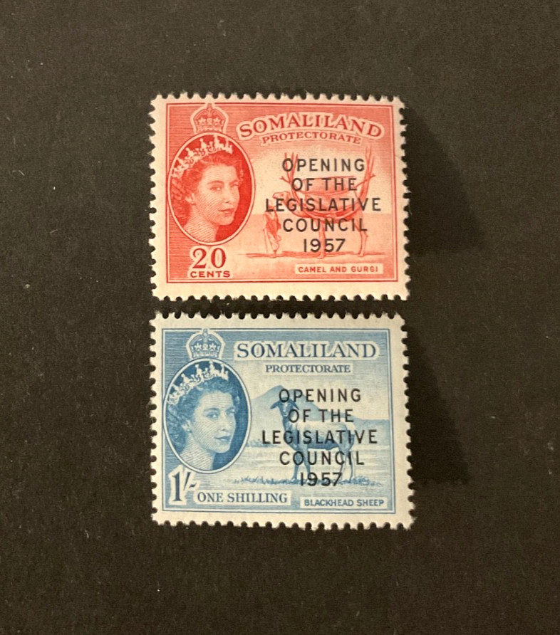 Stamps Somaliland Protectorate Scott #140-1 never hinged
