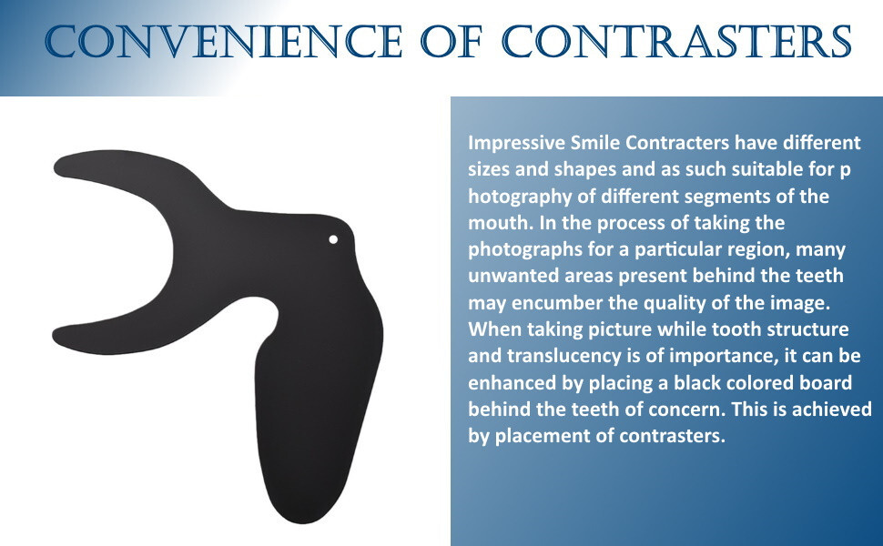 Dental Oral Photo Contrast Background Board Black Photographic Contraster 6 PCS