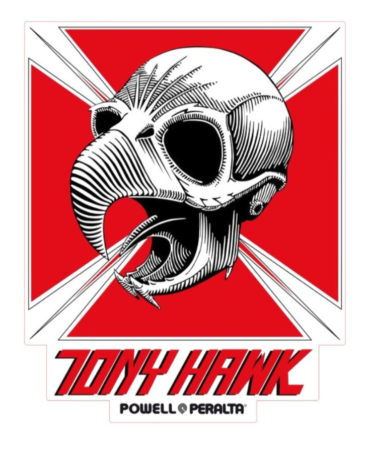 Tony Hawk Skateboard Logo All Weather Vinyl Sticker/Decal