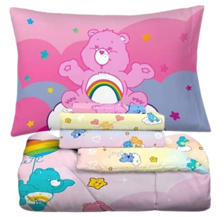 Care Bears "Walk on Sunshine" Kids Reversible Bed Set-W84633208556, W84618150396