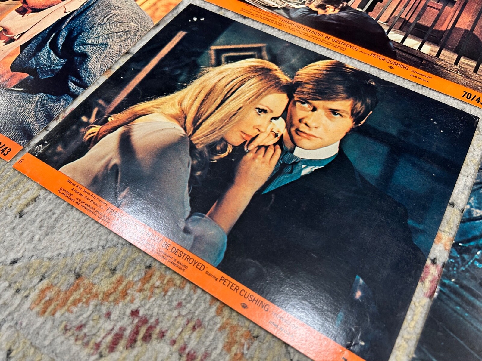 1970 Frankenstein Must Be Destroyed - 8x10 Lobby Card Set - Peter Cushing