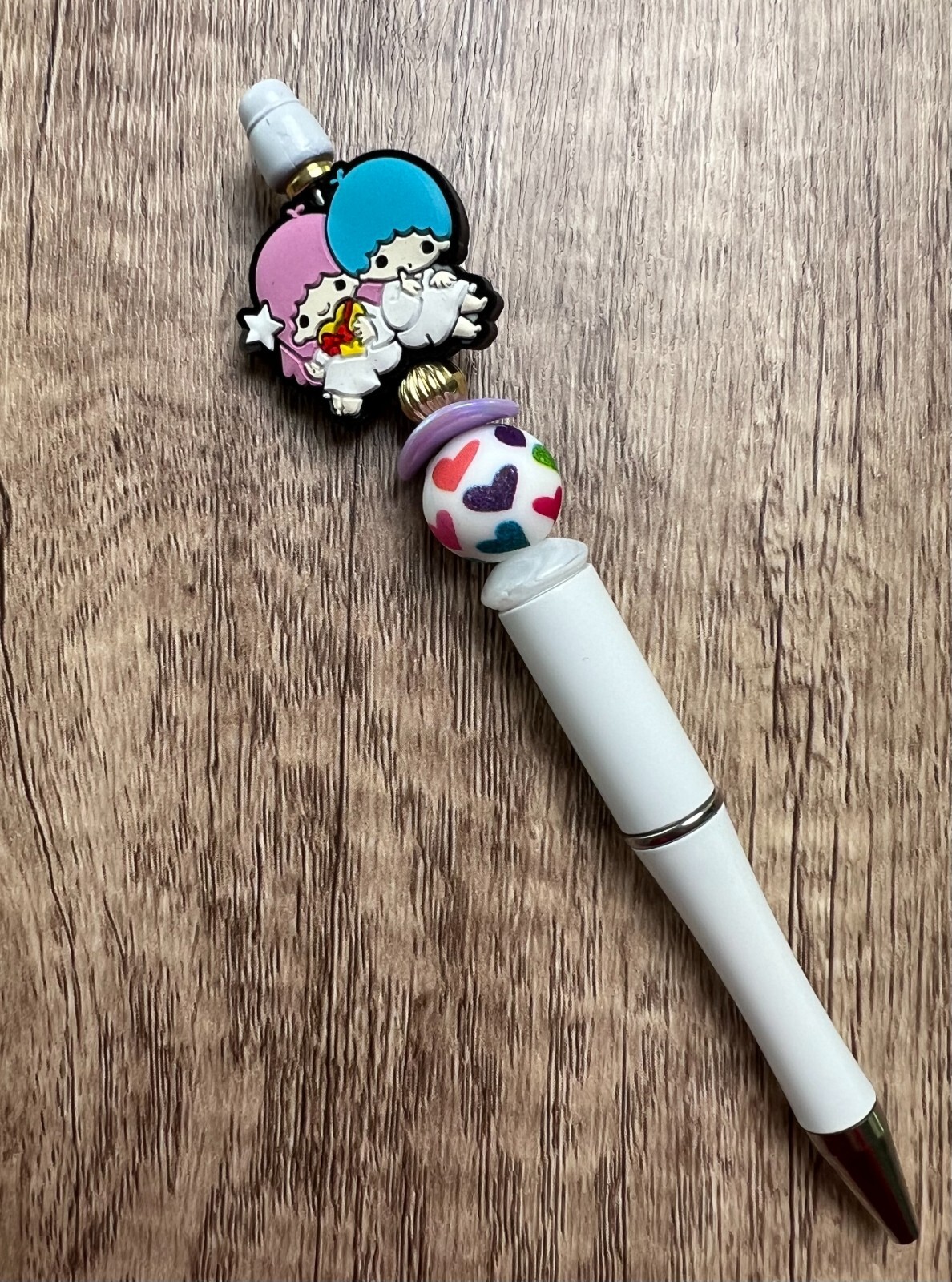 Custom beaded pen. Cute Sanrio characters! gifts, basket filler, journal, teen