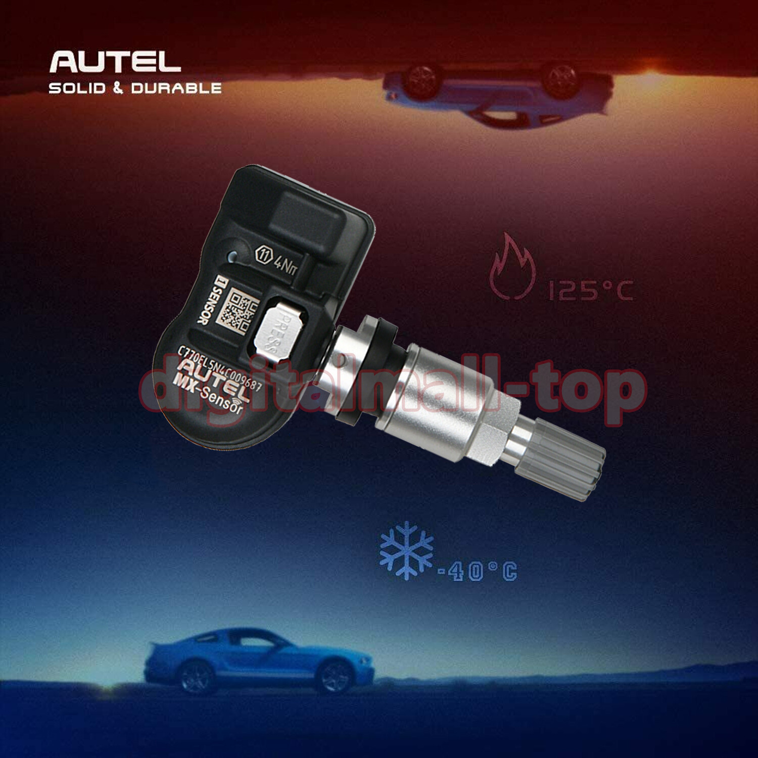 Autel MX-Sensor 315MHz & 433MHz Programmable TPMS Universal Tire Pressure Sensor
