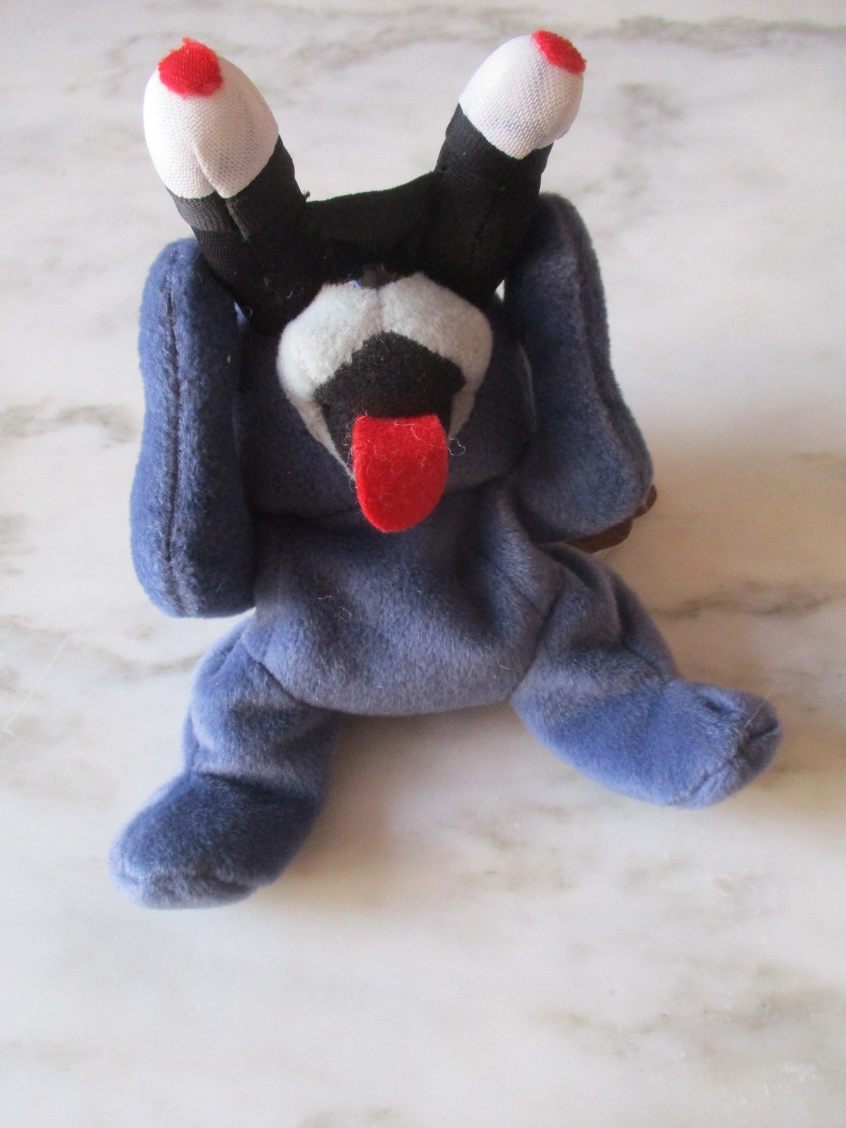 Meanies Series 2 Peeping Tom Cat Bean Bag 5" Sit Plush-Idea Factory1998 Vintage