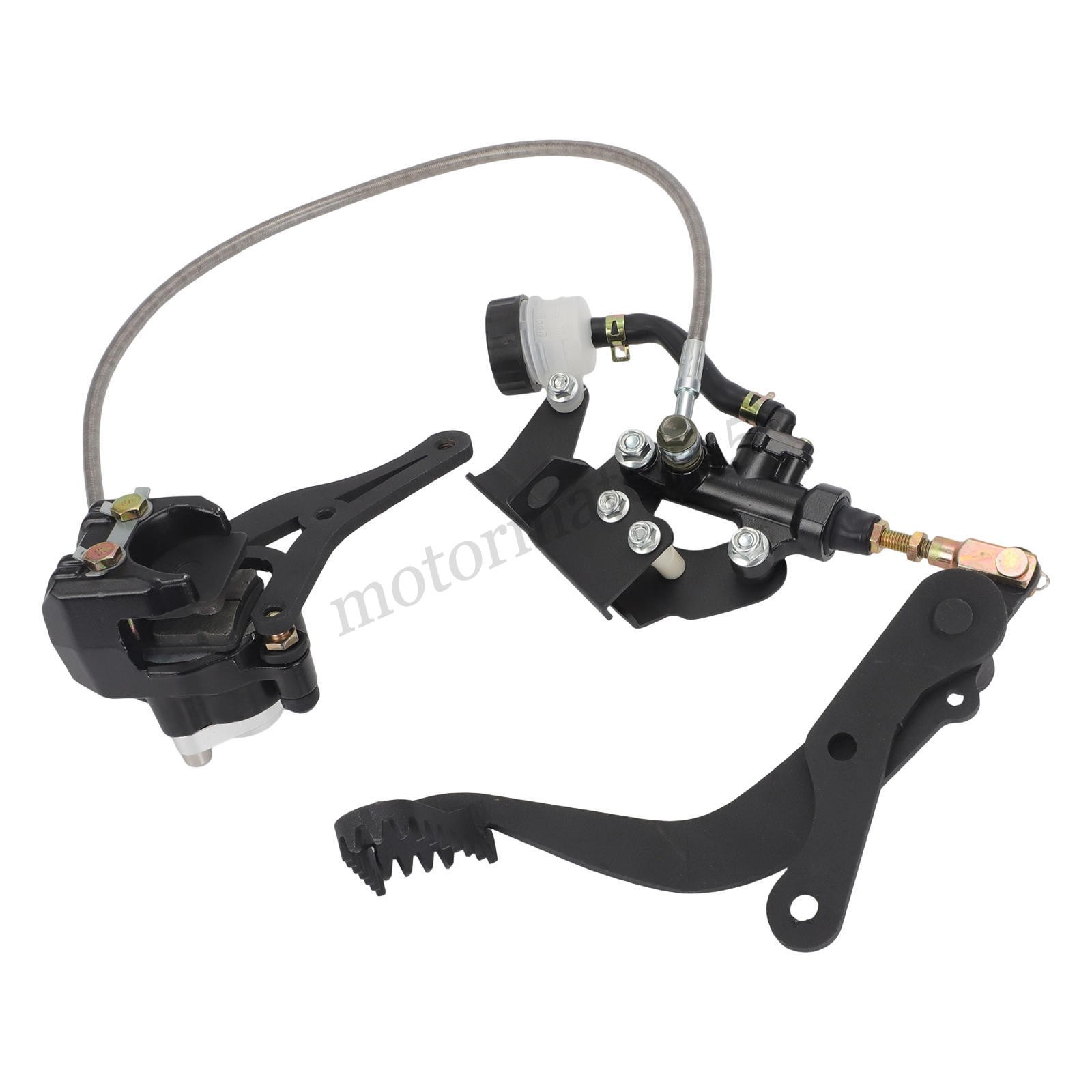 For 88-02 Yamaha Blaster YFS 200 Rear Hydraulic Brake Kit Braided Stainless Line