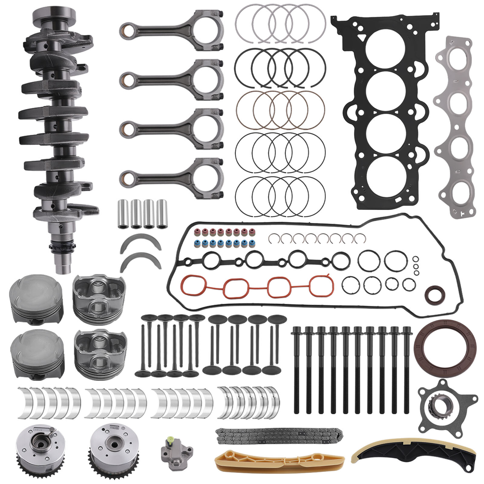 G4FJ 1.6L Turbo Engine Overhaul Rebuild Kit - Crankshaft / Rods For Hyundai KIA