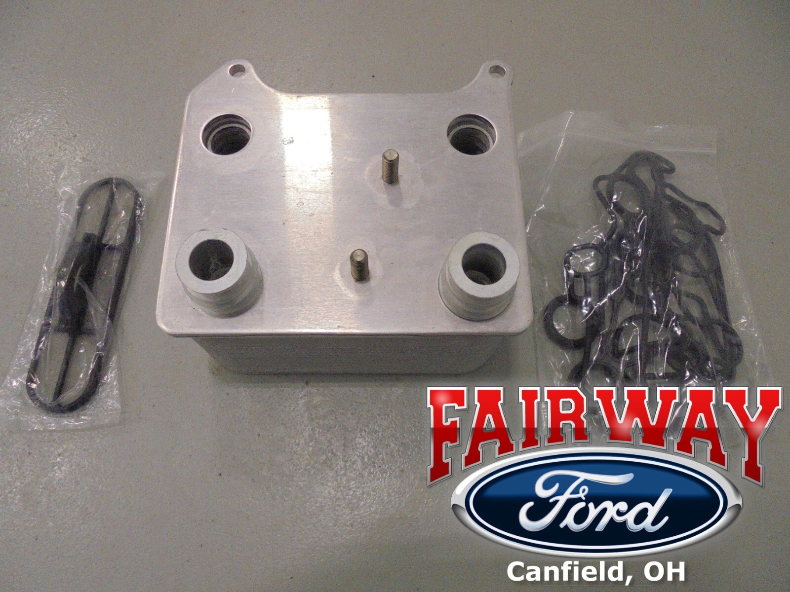 03 thru 07 Super Duty 6.0L OEM Genuine Ford Updated Oil Cooler Kit 3C3Z-6A810-A