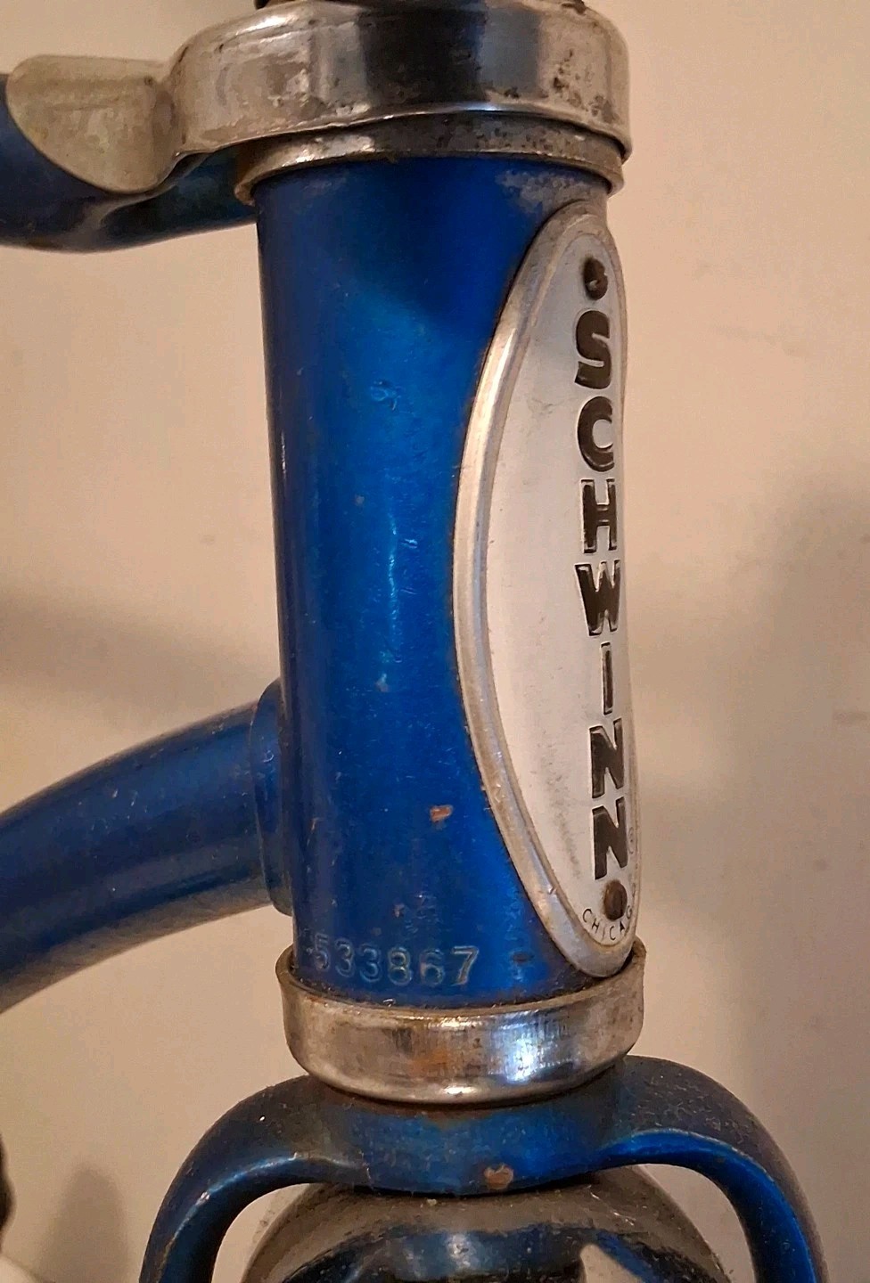 Vintage Schwinn Stingray Pixie 16" Wheel Bike & Blue Sparkle Replacement Seat