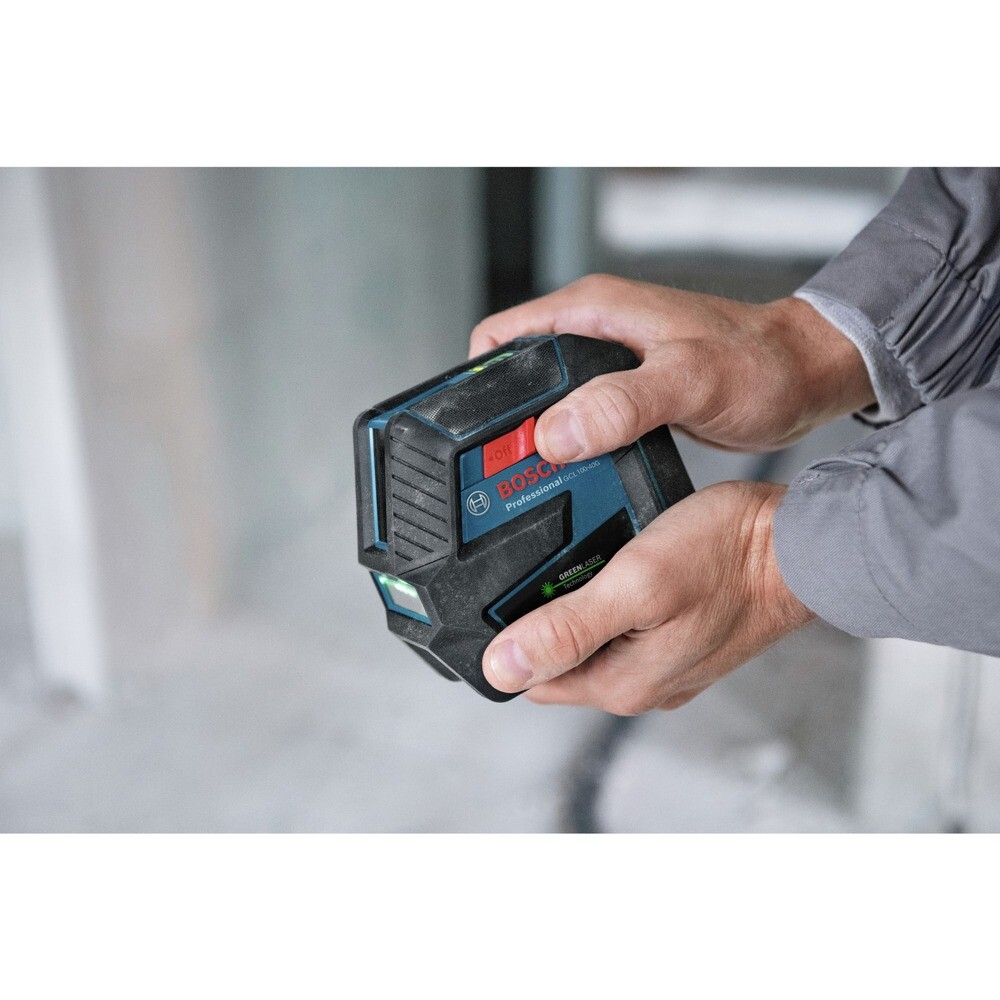Bosch GCL100-40G-RT Green Self-Leveling Cross-Line Laser Certified Refurbished