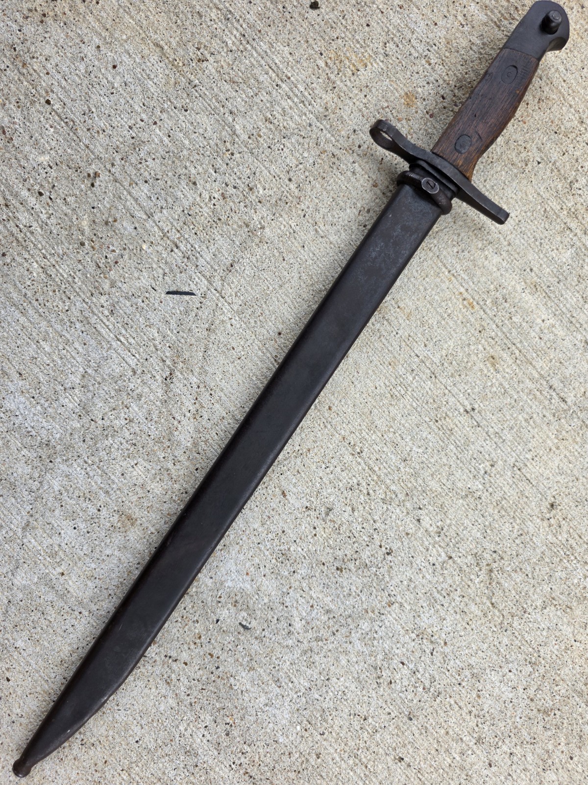 WWII Japanese Type 30 Rifle Bayonet TALW Toyada Loom Works & Scabbard