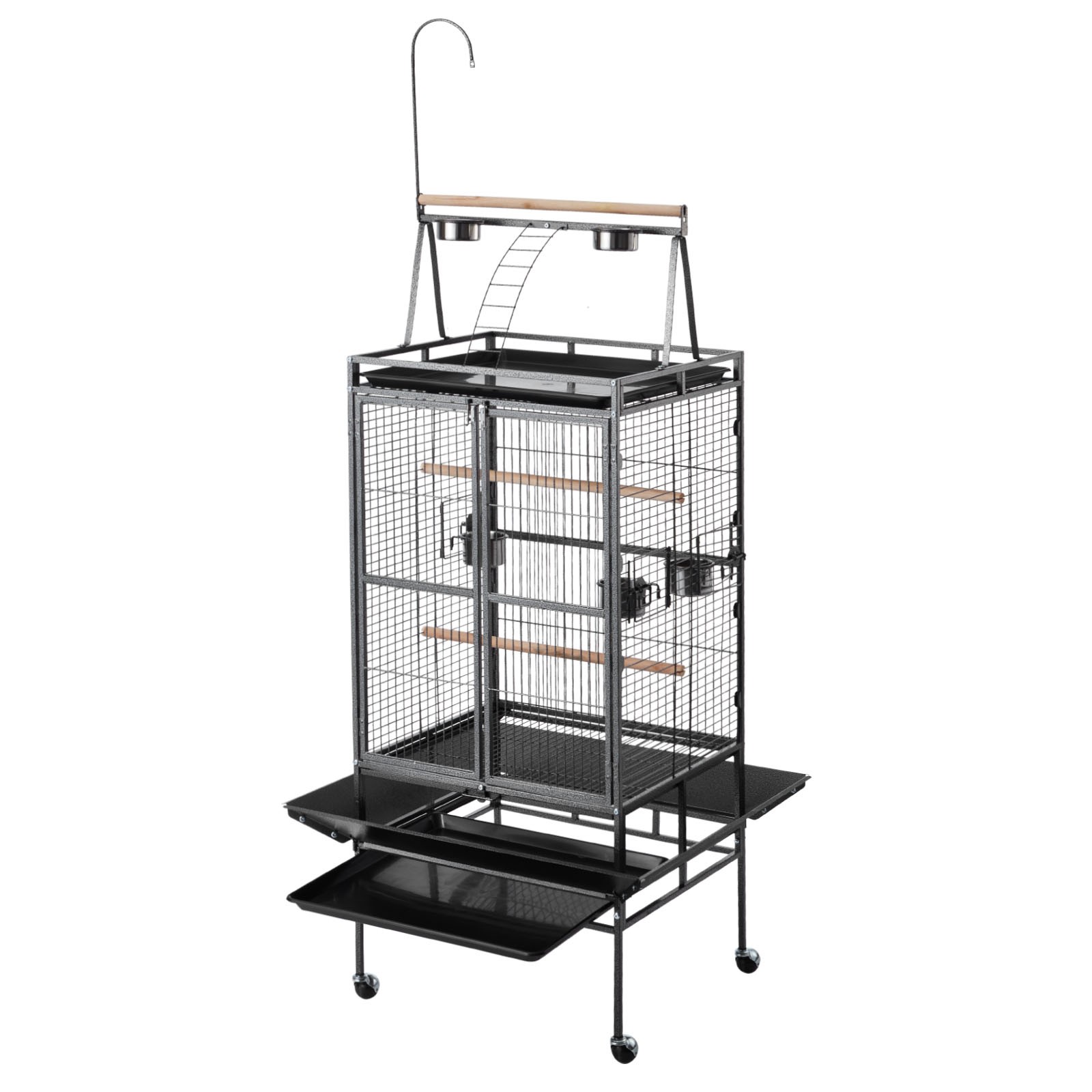 Uimoso Large Bird Cage with Open Flat Top, 32.7 x 31.1 x 82.7 Inches