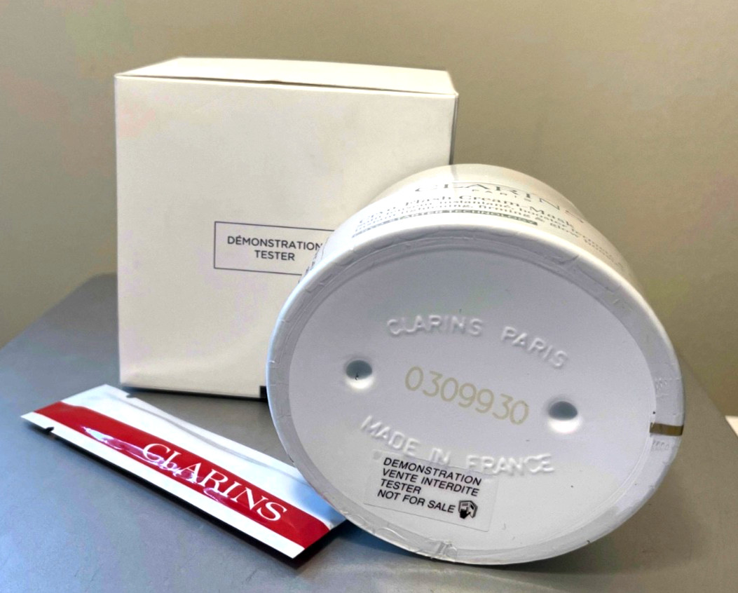 CLARINS Cryo-Flash Cream-Mask 75ml/2.5oz NIB Factory Sealed Jar w/spatula~TSTR~