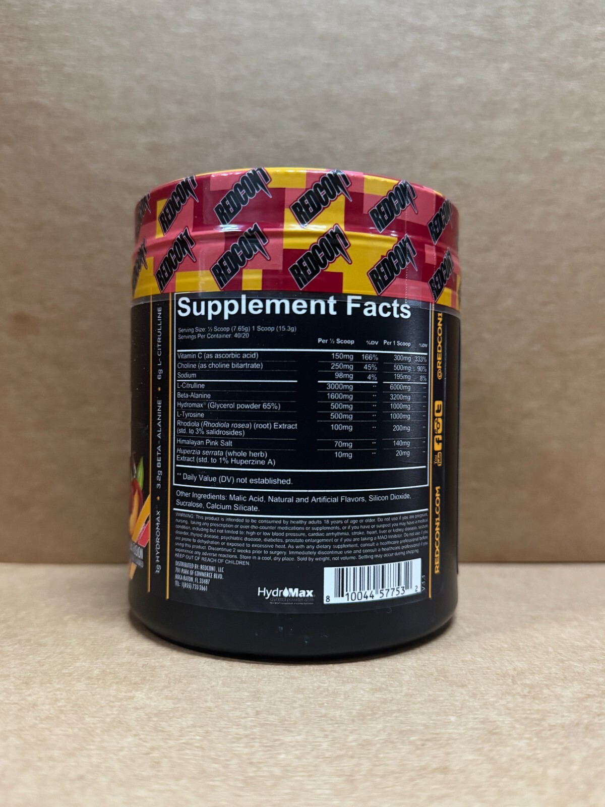 REDCON1 TOTAL WAR PUMP Plum Fusion Stim Free Pre-Workout 30 Serv 2027 EXP