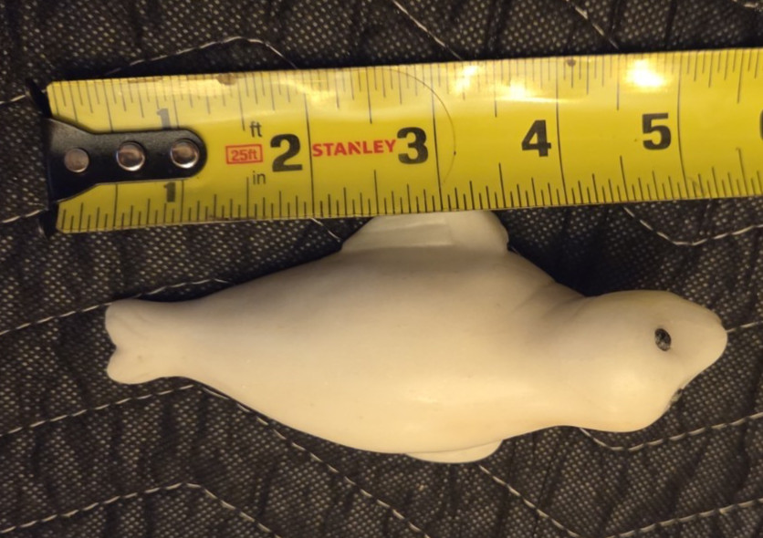 Vintage Inuit Stone Carved Seal, Very Good Condition