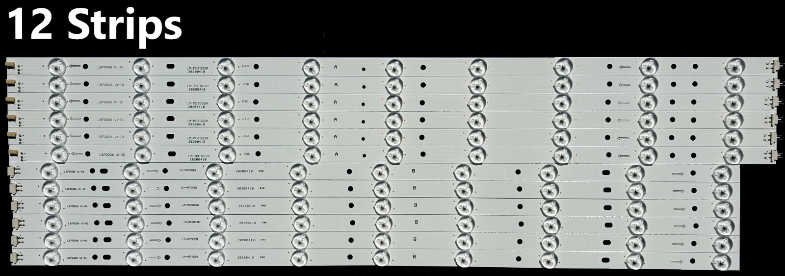 Vizio E70-E3 LED Strips FULL SET LB70006 (12)