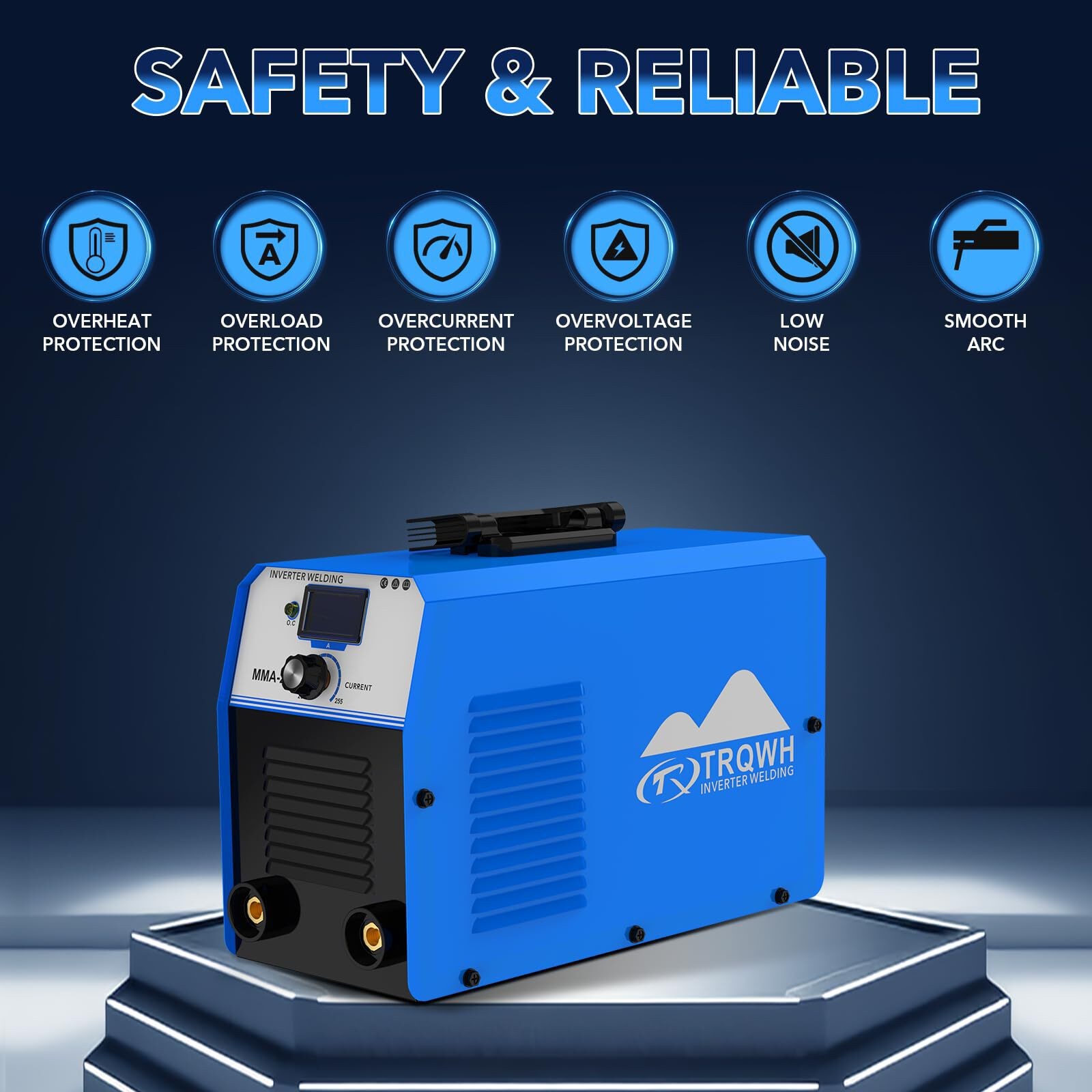 TRQWH 255A MMA ARC Welder, Portable 110V/220V Stick Welder with Digital Display
