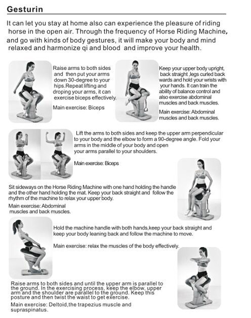 Electric Horse Riding Machine, 110V Horse Riding Abdominal Exercise Machine